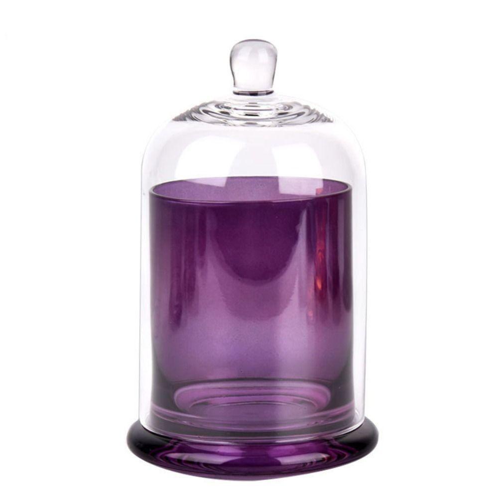 Eternal Life Flower Glass Storage Jar 8 Colors Cloche Dustproof Jar Bedroom Decoration