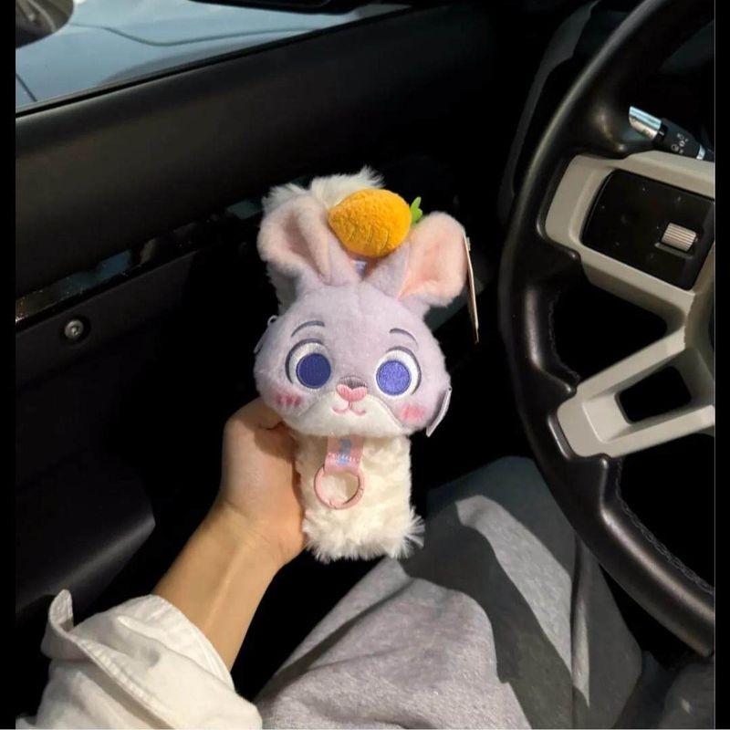 Zootopia Car Seatbelt Shoulder Pads Judy Nick Plush Coin Purse Cute Doll Couple Set
