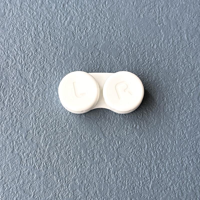1PC Cream Colour Contact Lenses Box Travel Holder Container Soaking Contact Lens Box Mini Contact Lenses Case Accessorie