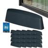 Drainage Cap for PVC Windows, Anthracite Cover, 36 mm, Set of 20