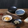 Ceramic Round Sauce Dish Small Dipping Bowl for Soy Sauce Vinegar Snacks & Seasonings Creative Hot Pot Side Plate