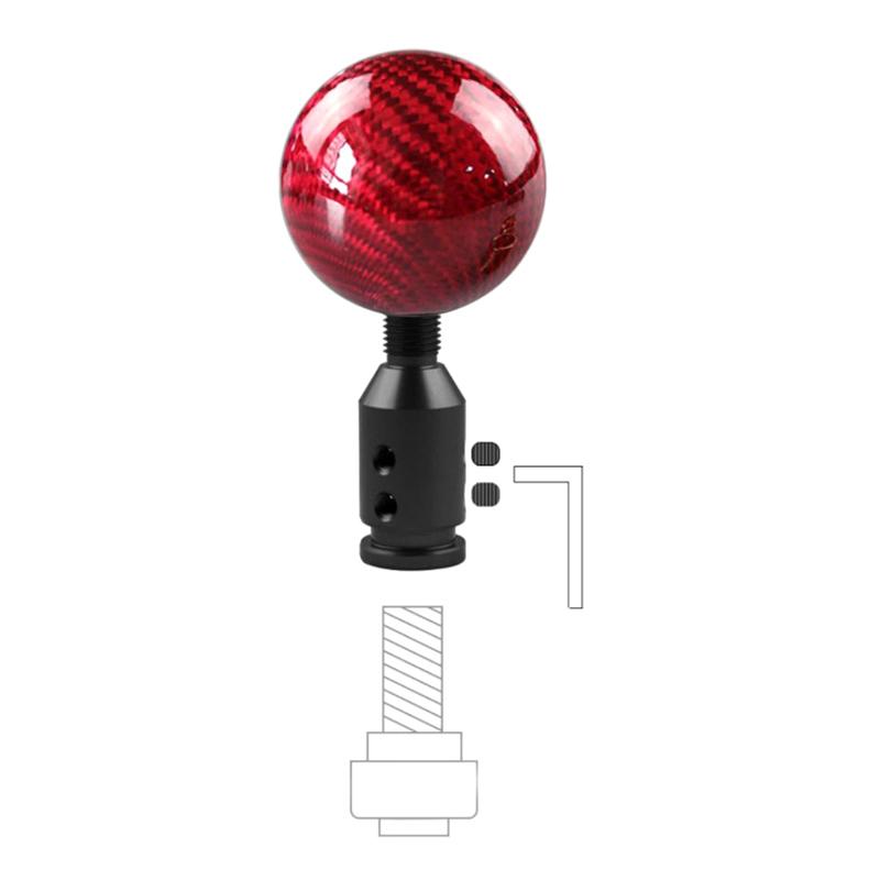 Universal Car Auto Aluminum Gear Shift Knob Adapter For Non Threaded Shifters