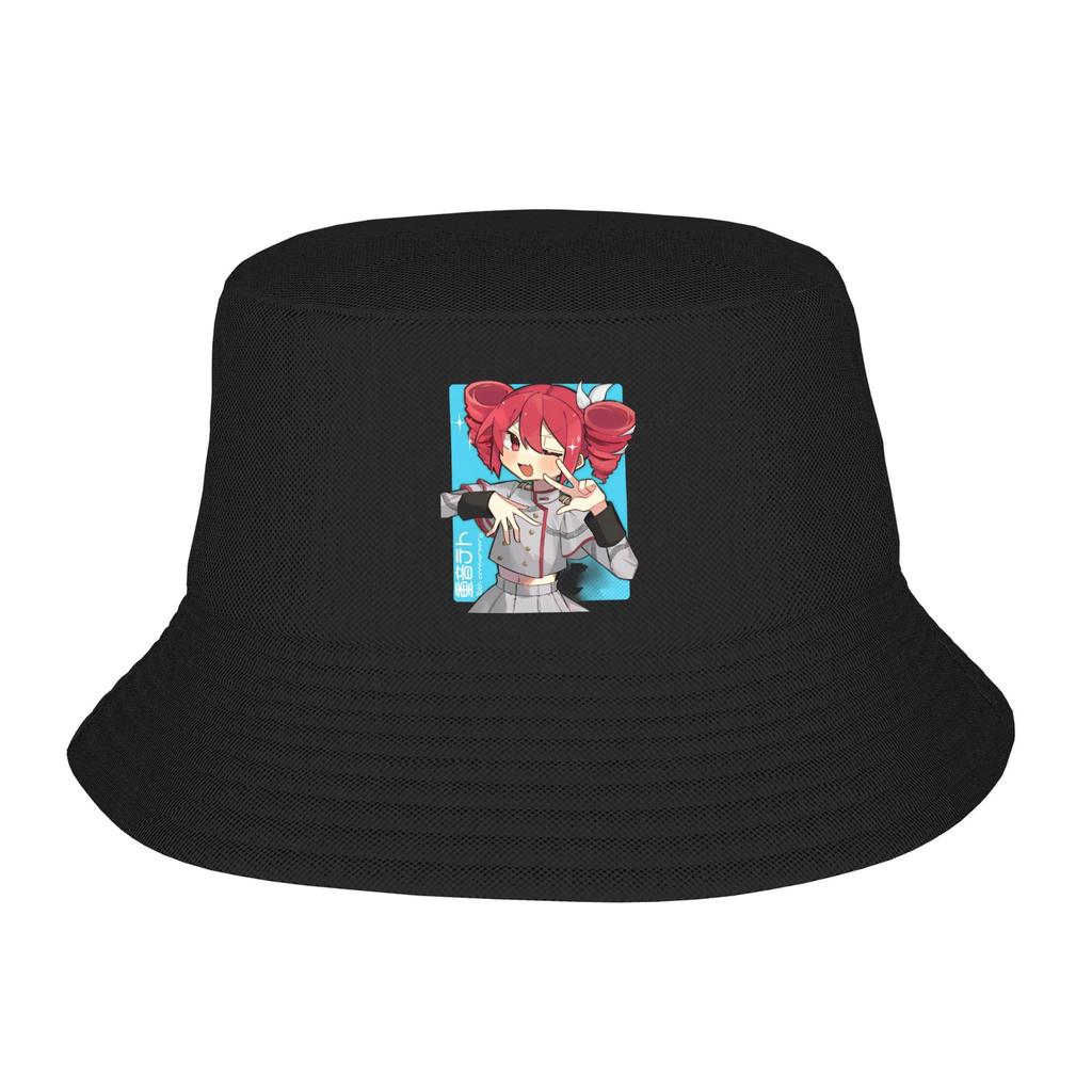 Style Kasane Teto Bucket Hat Unisex Lightweight Virtual Singer Fishing Cap Hot Summer Headwear Bob Hat