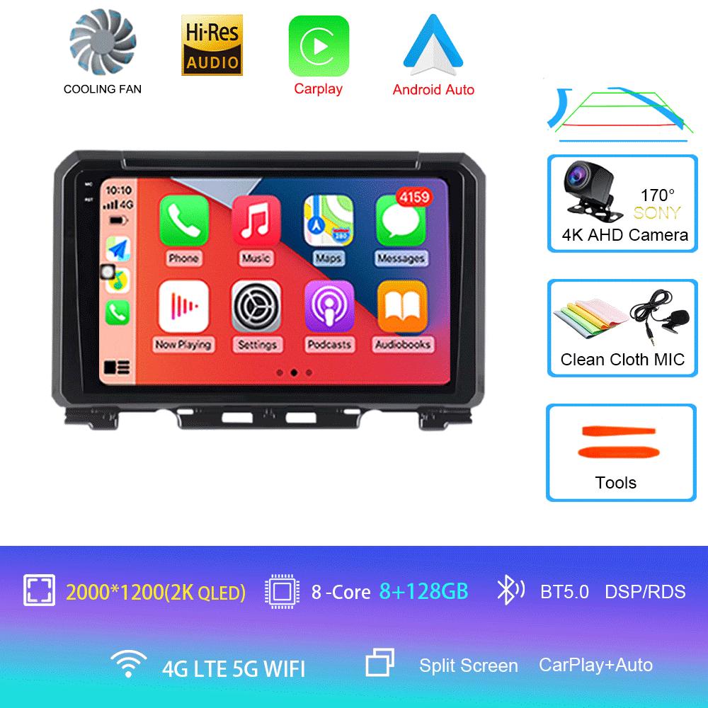 Android 14 For Suzuki Jimny 2018 2019 2020 Car Radio Multimedia Video Player Navigation GPS 5G WIFI DSP Carplay Auto 360 Camera