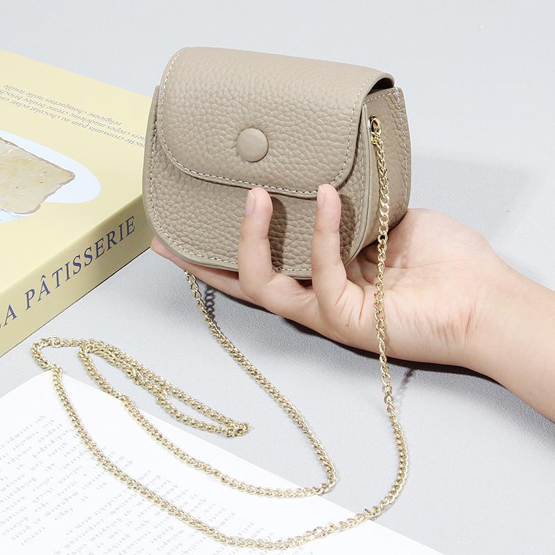 Portmoneu mini crossbody din piele naturală pentru femei