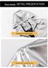 Men's Plus Size Shiny Silver Hooded Jacket - Handsome Spring/Autumn Fashion Coat