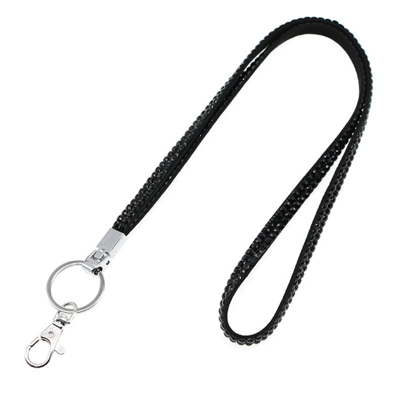 Strong Rhinestone Card Holder Lanyard with Advanced Tensile Durability for School Events and Office Staff