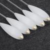 5PCS Slow Sinking Sinking Float White Gold Fishing Bobber Durable Fishing Floats  Fly Fishing