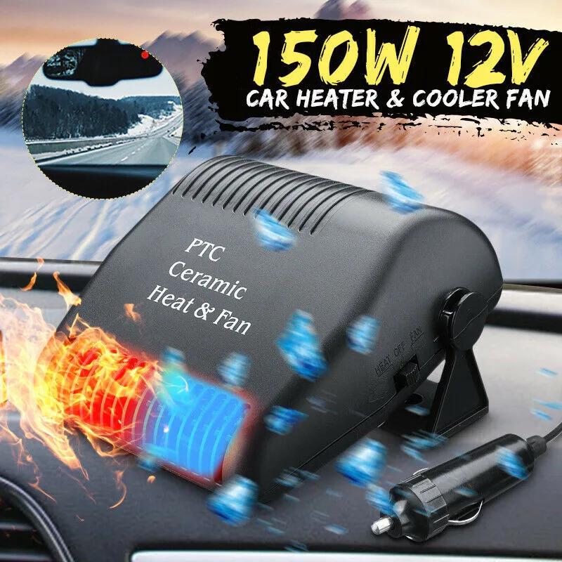 Car Auto Windshield Heater 12V 150W Anti-Fog Electric Heating Dryer Defroster Demister Fast Heating PTC Ceramic Portable