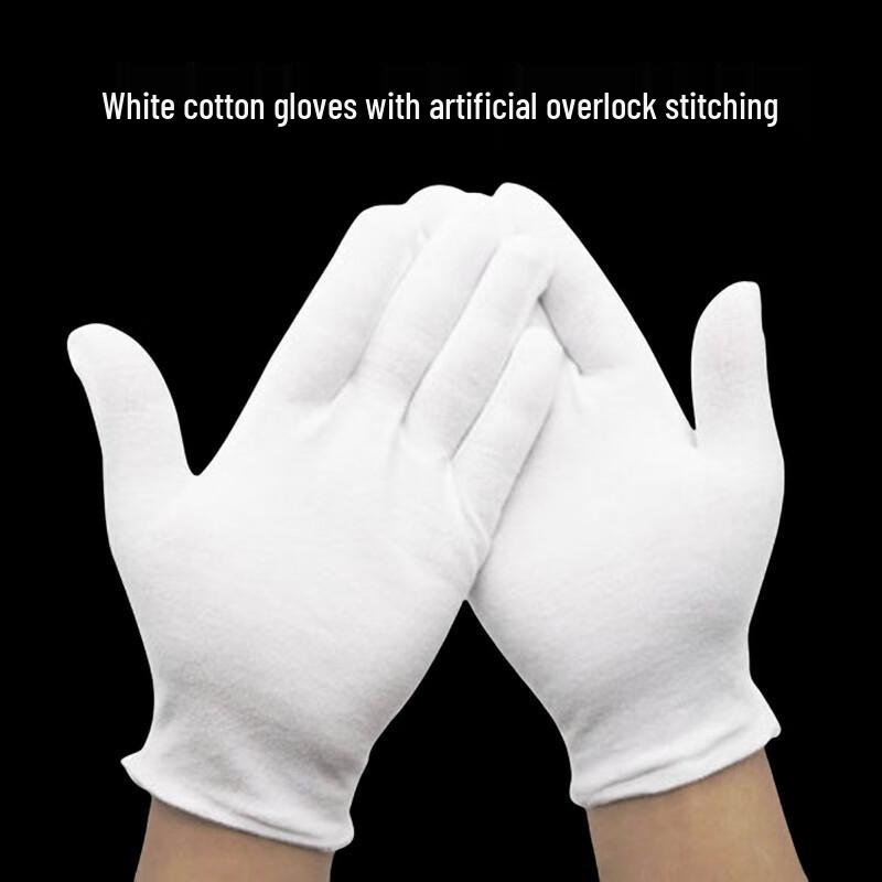Tingle White Cotton Multi-Purpose Gloves