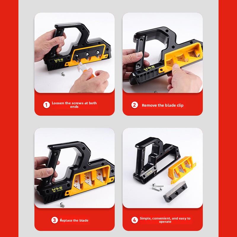 Industrial Grade Non-slip Precision Woodworking Chamfer Planer Portable Multifunctional Woodworking Trimming Tool Woodworking Chamfer Planer