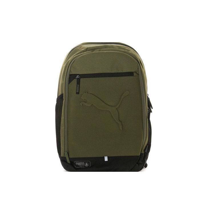 Puma Buzz Series Large Capacity Fabric Backpack Unisex Backpacks Army-Green 072602-10 Army Green