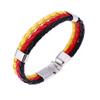 Bracelet en Cuir PU Tressé pour Hommes Femmes
