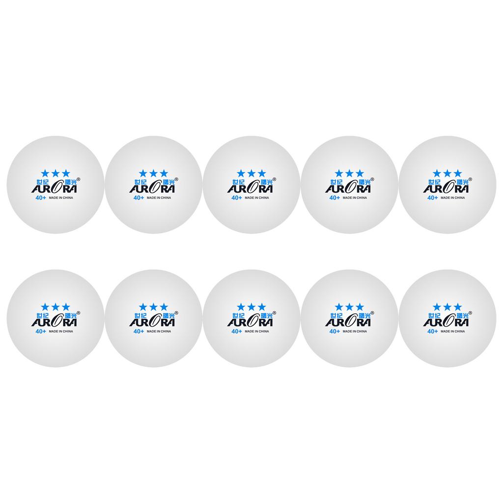 Pachet de 10 Minge de Tenis de Masă 40mm Minge de Pingpong din Plastic pentru Petrecere Familie Școală Joc în Aer Liber Începător Adult și Atleți