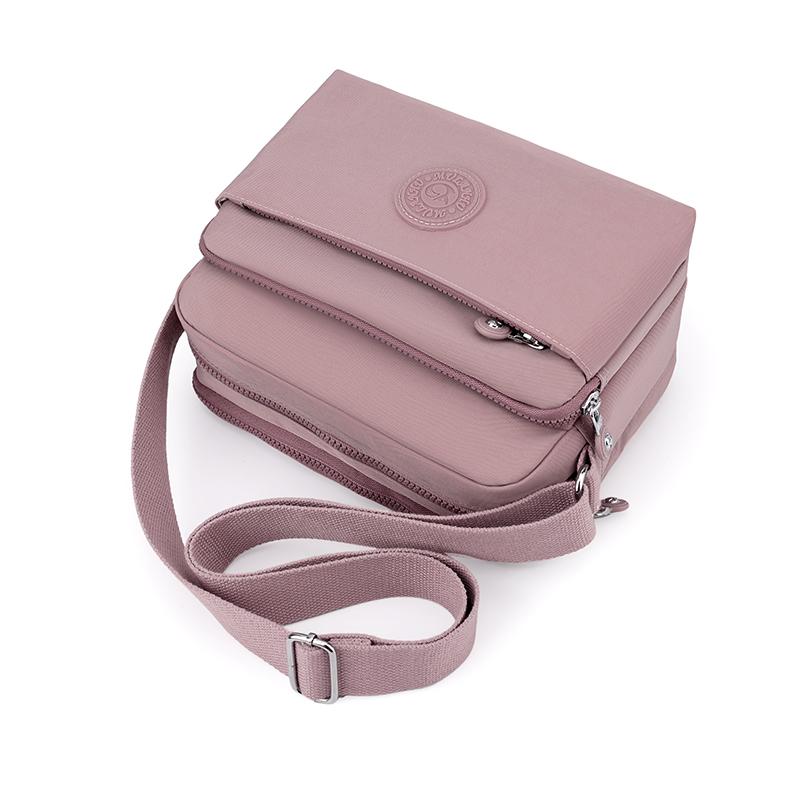 Geantă de umăr pentru mamă de vârstă mijlocie, geantă ușoară cu compartimente multiple pentru femei, geantă crossbody din nailon