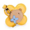 Hanging Ornaments Pendants Fashion Real Leather Women's Bag Charm Sunflower Design Small Bag Buckle Accessory Keychain Jewelry