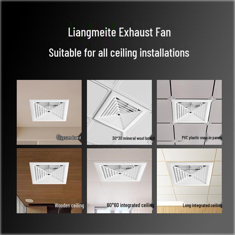 Silent Inline Ceiling Vent Fan for Bathroom and Kitchen