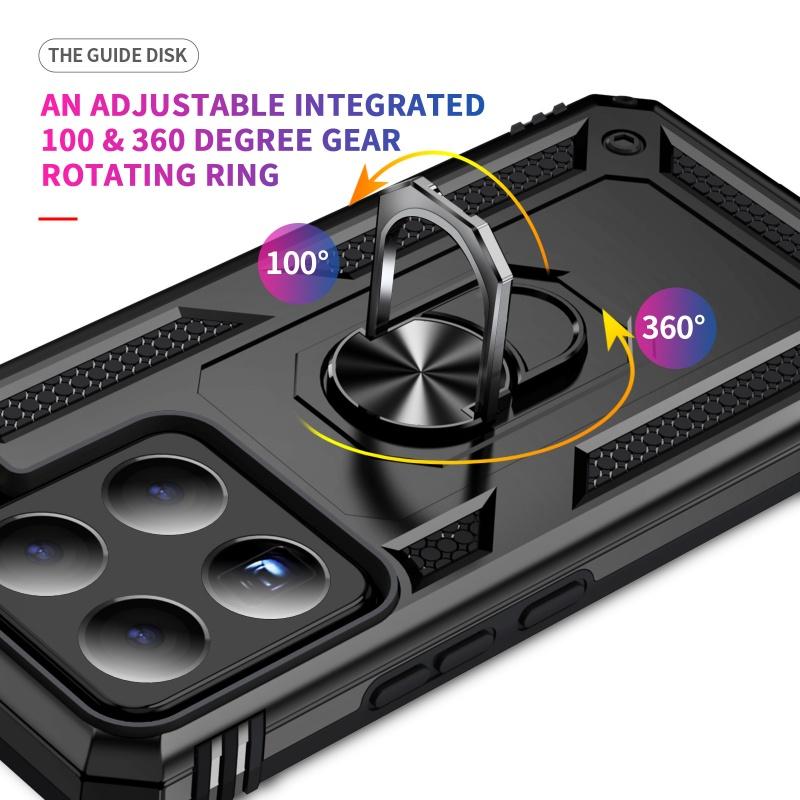 Shockproof Armor Bumper Case For Xiaomi 15 Pro Mi 15 5G Xiaomi15 Mi15 15Pro Car Magnetic Holder Ring Protect Cover
