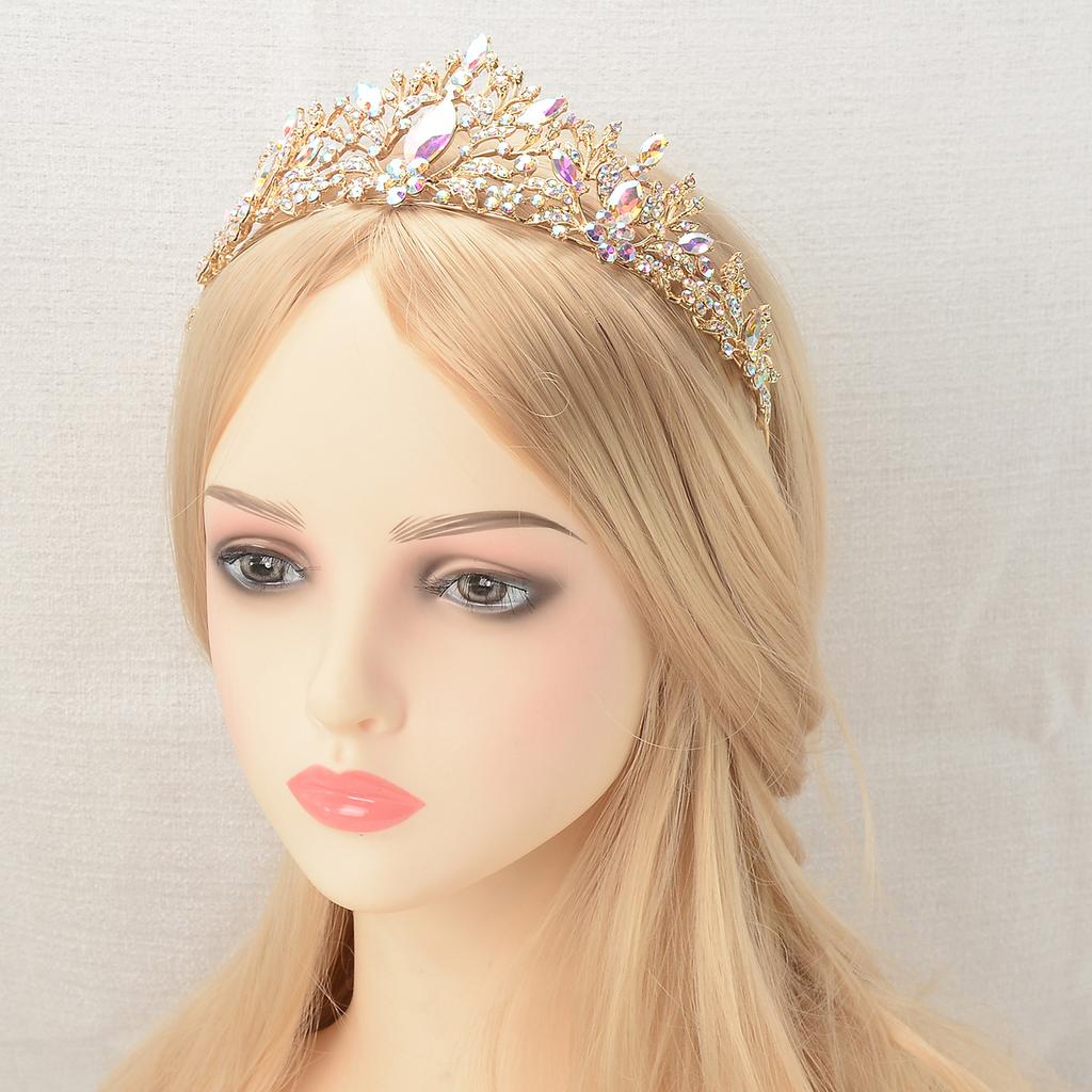 Children's Little Princess Crown Hairpin Birthday Performance Performance Decorative Headdress Hair Accessories Bridal Headdress High-end