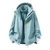 Men Women 3-in-1 Waterproof Windproof Hiking Jacket With Removable Fleece Liner Camping Fishing Mountaineering Winter