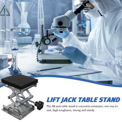 Stainless Steel Scissor Jack Platform Lab Support Lift Table Adjustable Height Laboratory Workbench Car Repair Tool Lifting