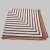 [BYSIFA] New Khaki White Stirped Square Scarves Hijabs Fashion Fall Winter Women Satin Silk Scarf Shawl Muslim Neck Scarf Cape