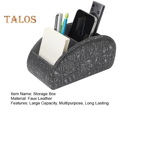 Remote Control Holder Storage Box with 5 Compartments Large Capacity Remote Control Storage Organizer Pen Holder