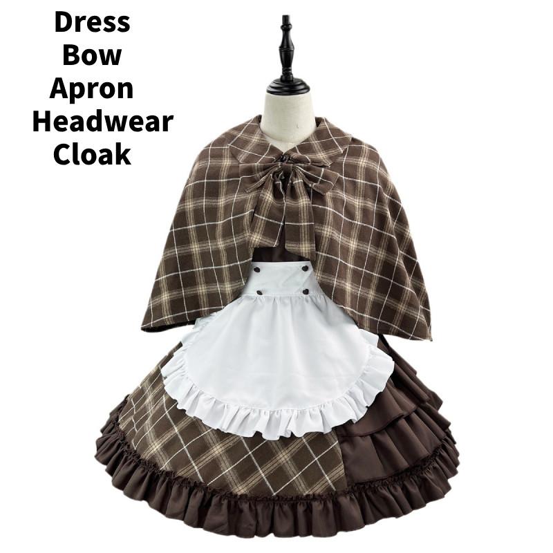 

Костюм горничной для косплея, детективная песня о любви, театральное представление, ролевая игра 5XL