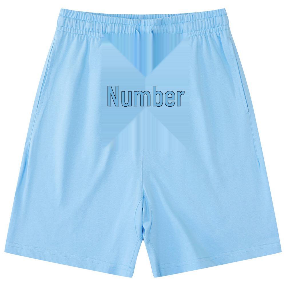 LVLV American Brand Trendy 275g Pure Cotton Loose T-shirt and Sports Shorts Set for Men, Women, and Kids.