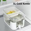 Neuer 3,5/4,5/5L Kaltwasser-Kessel mit Zapfhahn, großer Kühlschrank-Wasserbehälter, Saftkrug für Zuhause, Getränkespender