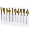 10Pcs/lot 1/8" Routers Bit Wood Cutter Milling Rotary Tool Set 3mm Shanks Bit