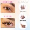 Brown Lashes New Type 10 Rows Glue Free Lashes Easy Application Eyelashes Reusable Lash Clusters with No Glue Needed