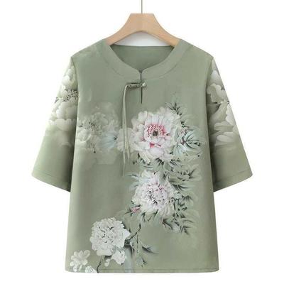 Stylish Summer T-Shirt for Middle-Aged & Elderly Women