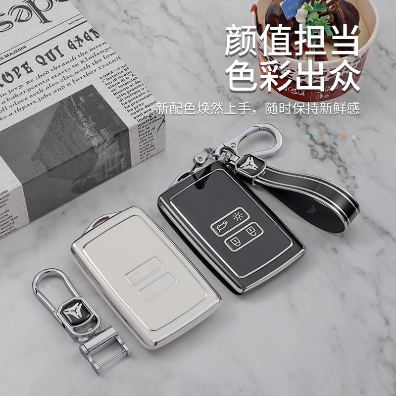 Silver Tpu Auto Key Fob Cover Case Fit For Renault Captur Koleos Kadjar Zoe Arkana Espace Clio Megane Grand Scenic Sandero Dacia Duster