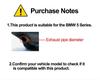 Matte Black Exhaust Tip for BMW 5, 3 Series & X1/X3