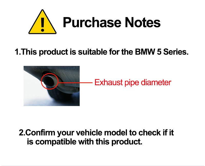 Matte Black Exhaust Tip for BMW 5, 3 Series & X1/X3