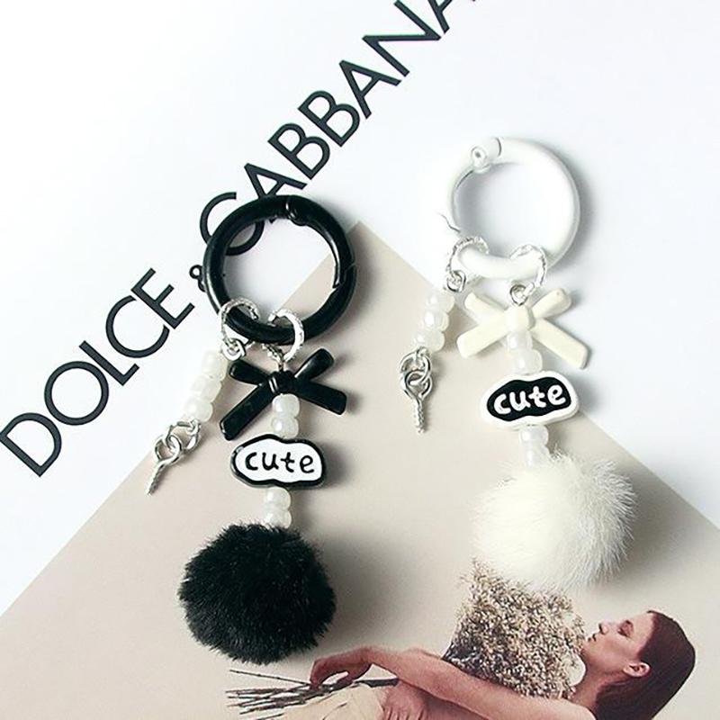 Милый простой брелок с подвеской в виде помпона для женщин и девочек — фото 9