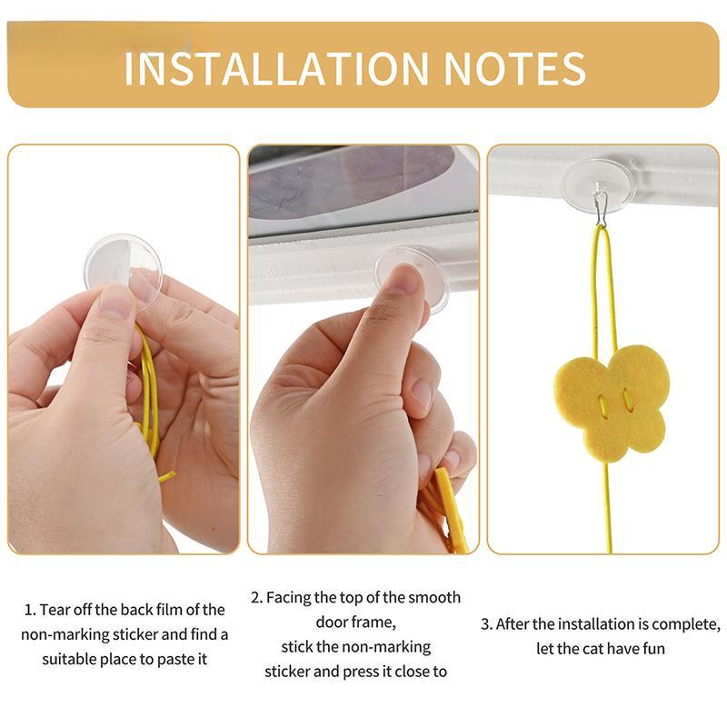 1 buc Jucărie interactivă pentru pisici Agățată Jucărie pisică simulată Amuzantă Jucărie interactivă de auto-joacă pentru pisoi Joacă Baghetă cu teaser Jucărie Consumabile pentru pisici