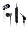 Kashimura Heavy-Duty Earphones with Remote and Microphone, Black, Product Number NAE-224