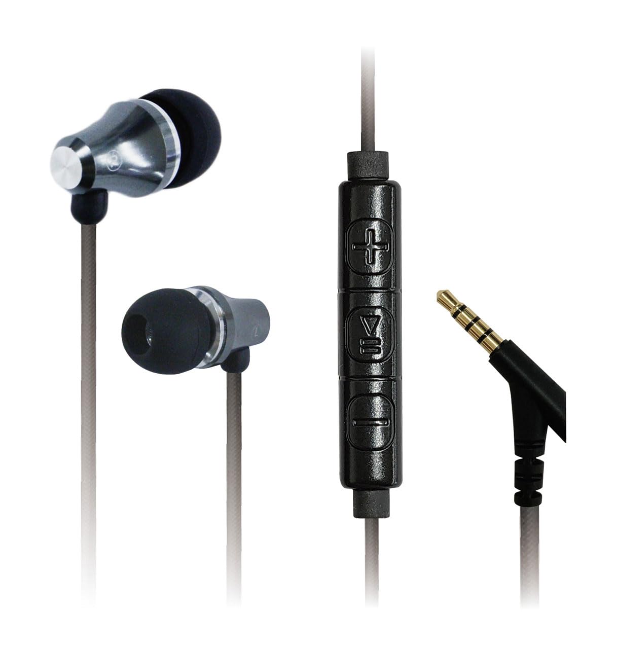 

Kashimura Heavy-Duty Earphones with Remote and Microphone, Black, Product Number NAE-224