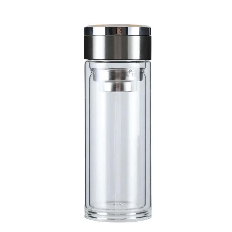 Zeyu Double-layer Glass Water Bottle with Filter