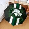 1PC Green And White Passion Printed Umbrella Folding Umbrella, Automatic Umbrella 8-Frame for Travel, Camping Fan Gifts Christmas Gifts