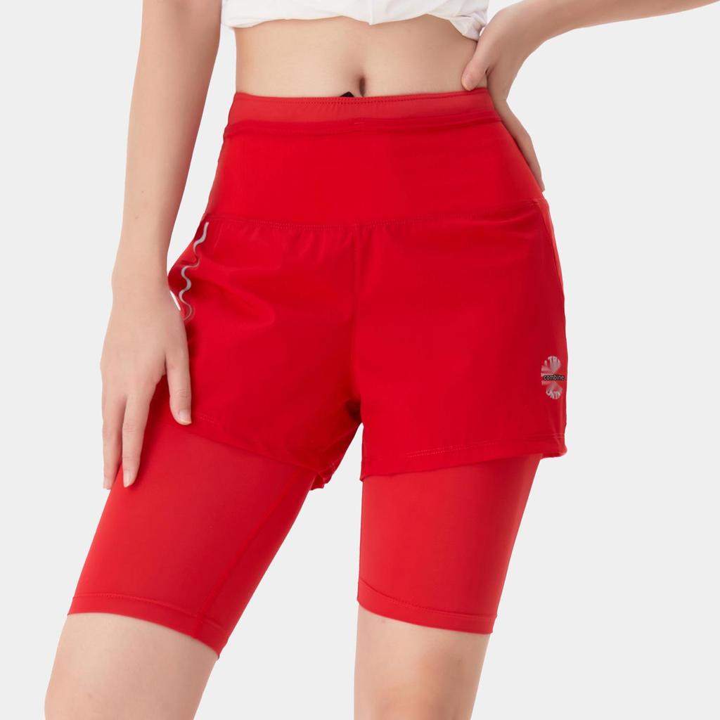 Unisex Lightweight Two-in-One Sports Shorts for Outdoor Cycling and Marathon Fitness