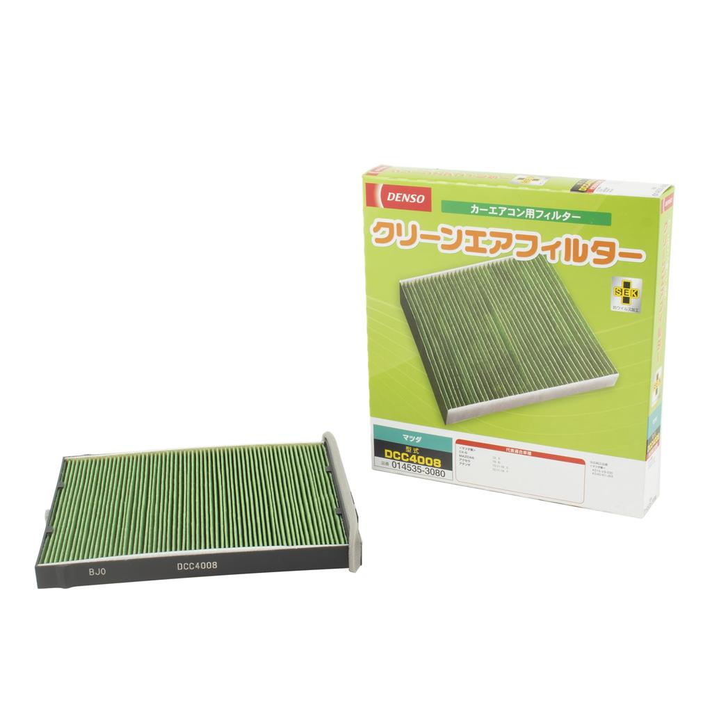 DENSO Car Air Conditioner Clean Air Filter DCC4008 High Dust Compatibility Confirmation Filter, (014535-3080), Removal, PM2.5 Protection,