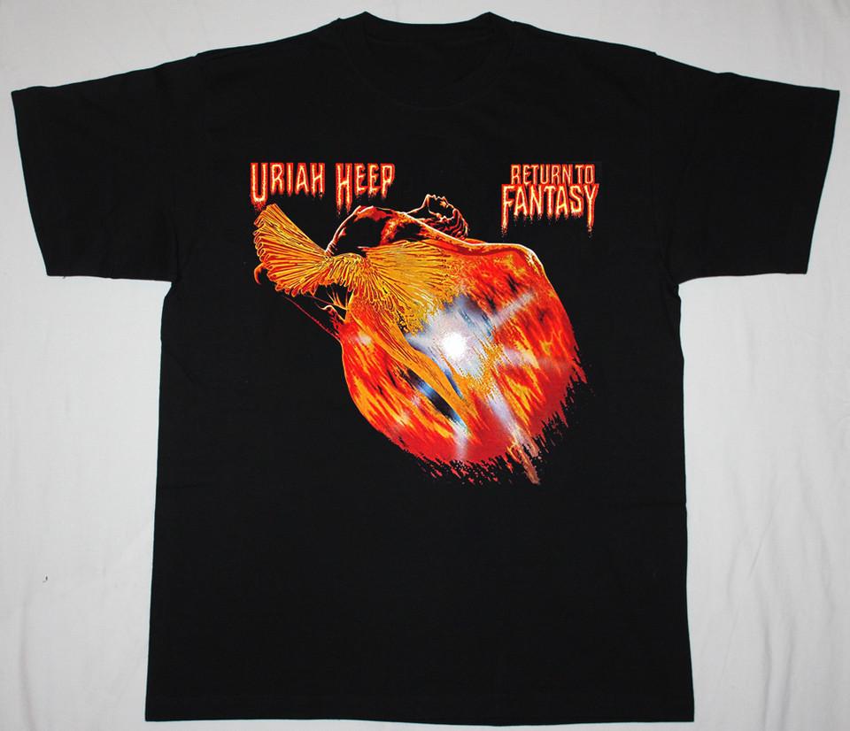 URIAH HEEP Return To Fantasy T-Shirt Short Sleeve Cotton Black S to 5XL Unisex T-Shirt