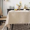 Tovaglia Rettangolare Cotone e Lino Tovaglia Impermeabile Resistente all'Olio Colore Unito Copritavolo Decorazione Tavolo da Pranzo Casa