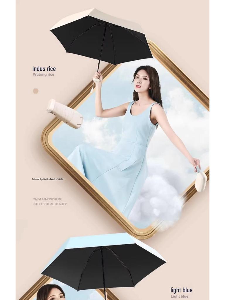40% Off Compact Capsule Umbrella – Sunshade & UV Protection, Rain or Shine