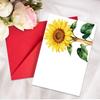 1 Watercolor Flower Series Greeting Card Envelope Set Universal Handwritten Greetings Message Card Gift Thank You