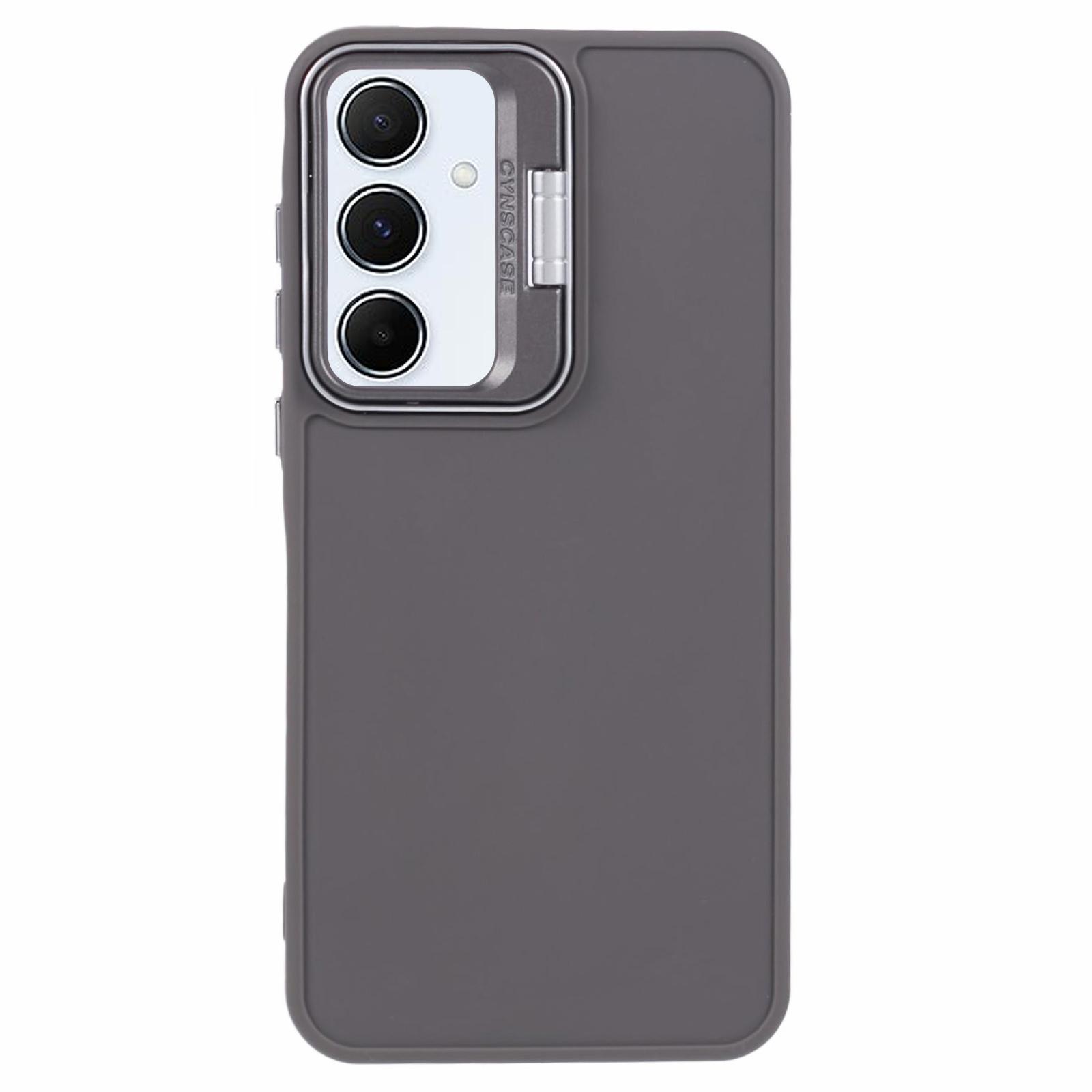 

QH Series for Samsung Galaxy A14 4G/5G Case Kickstand Anti-drop Silicone Phone Cover Khaki