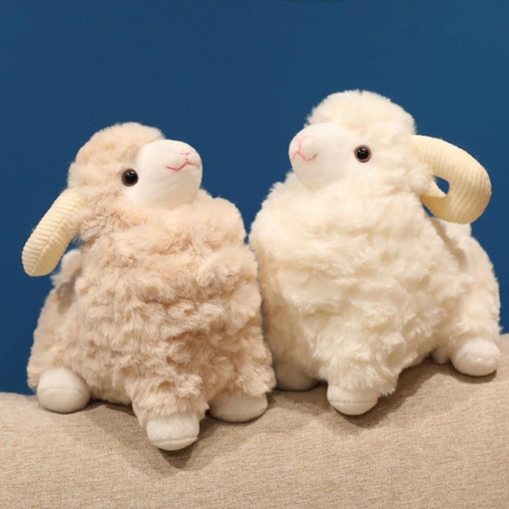 Cartoon Sheep Plush Doll Simulation Animal Fluffty Doll Creative Lamb Plush Toy Birthday Gift